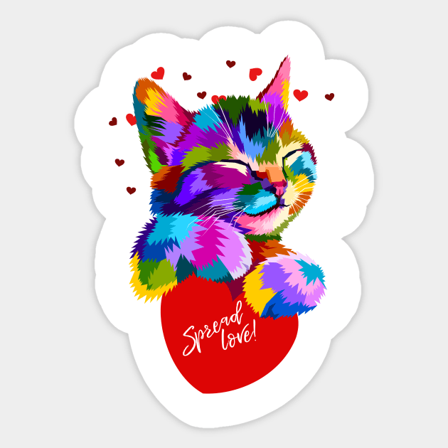 Spread Love Sticker by AttireCafe